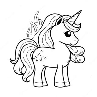 Sparkling Unicorn Lol Coloring Page 37757-31414