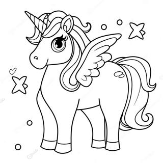 Sparkling Unicorn Lol Coloring Page 37757-31415