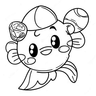 Catch Tiny Ping Coloring Page 37766-31419