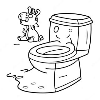 Toilet Bound Characters Coloring Page 37777-31436