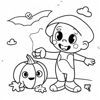 Trick Or Treat Cute Halloween Coloring Pages