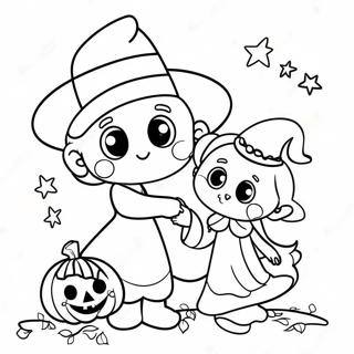 Cute Halloween Trick Or Treat Coloring Page 37786-31430