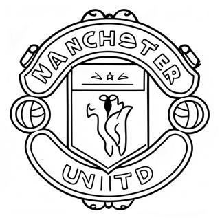 Manchester United Logo Coloring Page 37797-31446