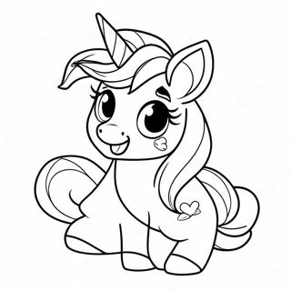 Sparkly Unicorn Lol Pets Coloring Page 37807-31449