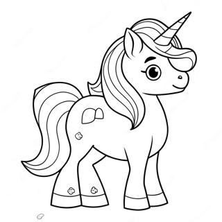 Sparkly Unicorn Lol Pets Coloring Page 37807-31452