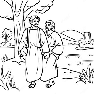 Prodigal Son Returning Home Coloring Page 37817-31465