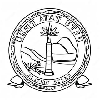 Utah State Flag Coloring Page 37836-31471