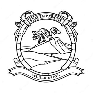 Utah State Flag Coloring Page 37836-31472