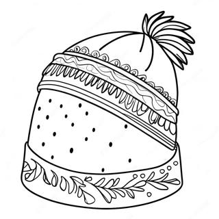 Winter Hat Coloring Page 37846-31495