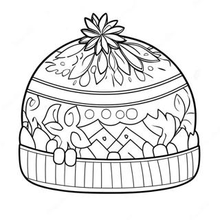 Winter Hat Coloring Page 37846-31496