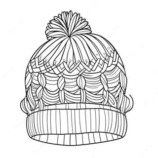 Winter Hat Coloring Pages