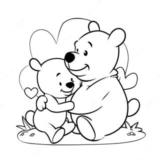 Winnie The Pooh Valentine S Day Coloring Page 37856-31488