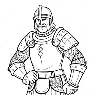 Gideon In Battle Armor Coloring Page 37867-31515