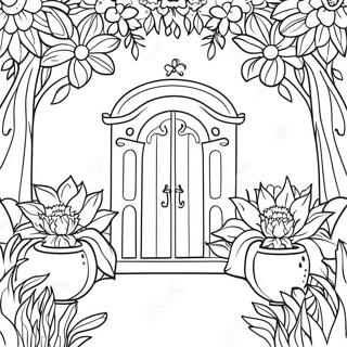 Secret Garden Coloring Page 37886-31510