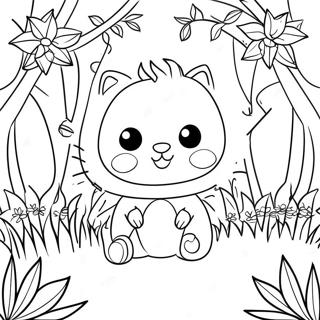 Whimsical Secret Garden Coloring Page 37887-31519