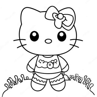 Hello Kitty Zombie Coloring Page 37896-31535