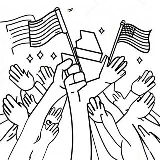 Colorful Unity Day Celebration Coloring Page 37907-31525