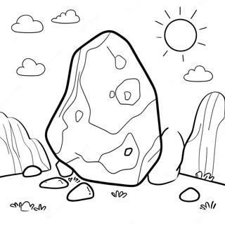 Rock Coloring Pages