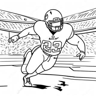 Derrick Henry Running With Football Coloring Page 37917-31539