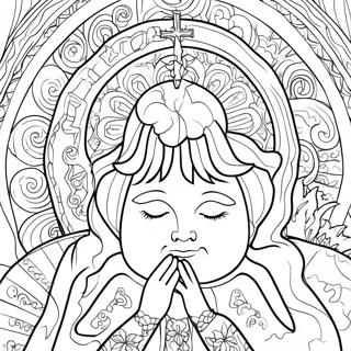 Colorful Prayers Coloring Page 37927-31544