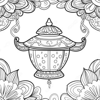 Colorful Lantern Festival Coloring Page 37937-31560