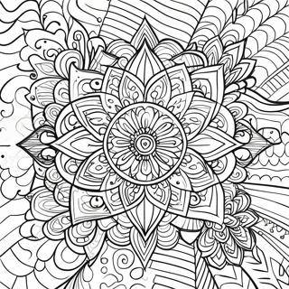 Anxiety Relief Mandala Coloring Page 37946-31574