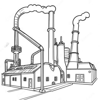 Industrial Revolution Factory Coloring Page 37956-31566