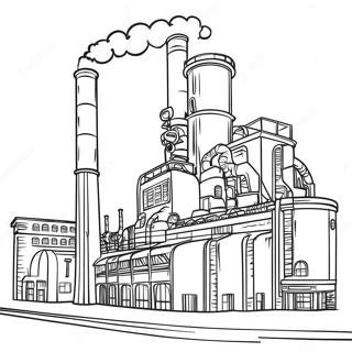 Industrial Revolution Factory Coloring Page 37956-31567