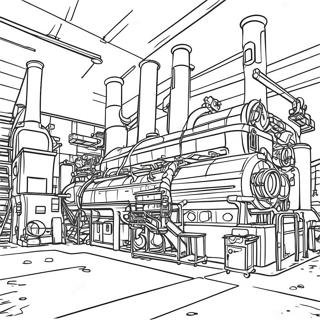 Industrial Revolution Factory Coloring Page 37956-31568