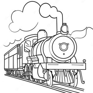 Steam Engine In Action Coloring Page 37957-31562