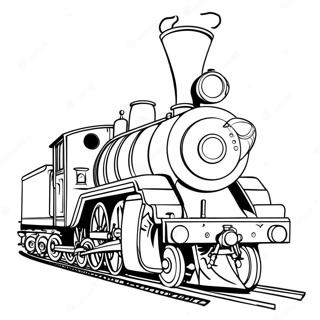 Steam Engine In Action Coloring Page 37957-31563