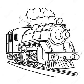 Steam Engine In Action Coloring Page 37957-31564