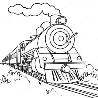 Realistic Train Coloring Page 37966-31572