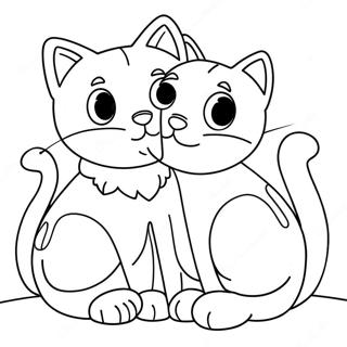 Cat And Dog For Adults Coloring Pages