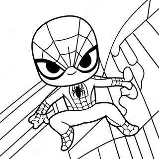 Chibi Spiderman Coloring Page 37996-31604