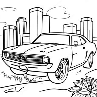 Muscle Car Coloring Page 3800-3074