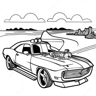 Muscle Car Coloring Page 3800-3076