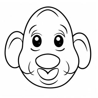 Funny Cartoon Nose Coloring Page 38027-31629