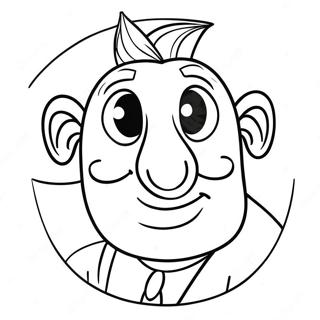 Funny Cartoon Nose Coloring Page 38027-31630