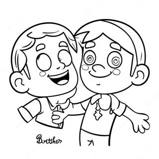 I Love My Brother Coloring Page 38046-31639