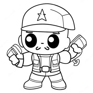 Brawl Stars Leon Coloring Page 38056-31650