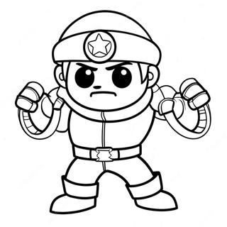 Brawl Stars Leon Coloring Page 38056-31651