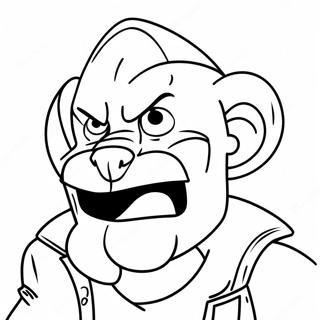 Brawl Stars Leon Coloring Pages