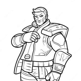 Drift Fortnite Character In Action Coloring Page 38097-31682