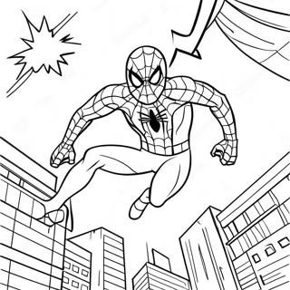 Spiderman Happy Birthday Coloring Page 38136-31718