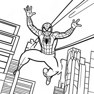 Spiderman Happy Birthday Coloring Pages