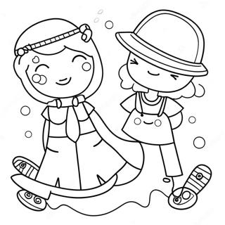 Cute Summer Clothes Coloring Page 38157-31728