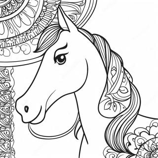 Arabian Horse Coloring Page 38186-31750