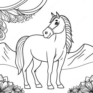 Arabian Horse Coloring Page 38186-31751