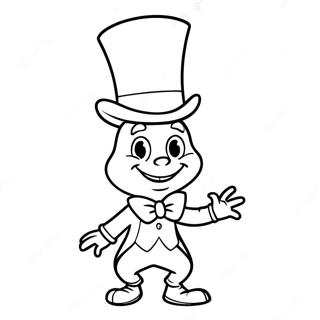 Jiminy Cricket In A Top Hat Coloring Page 38197-31762